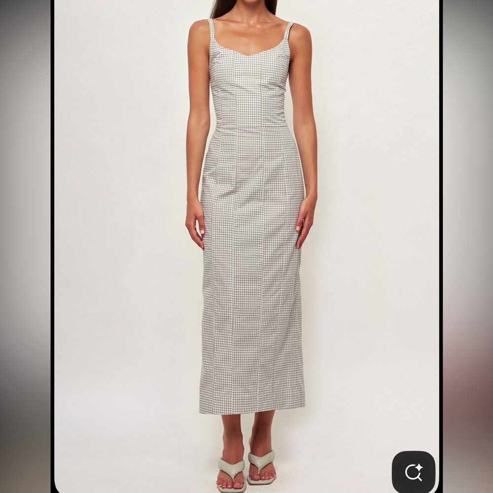 SWF framed midi dress